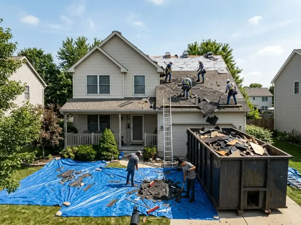 roof-replacement-debris-remova-004 — frequently asked questions, Cheapest Dumpster Rentals in Clarksburg, MD